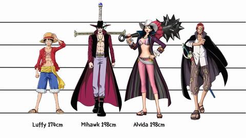 海賊王 航海王人物身高one Piece Charaters Size Comparison Part 1 哔哩哔哩