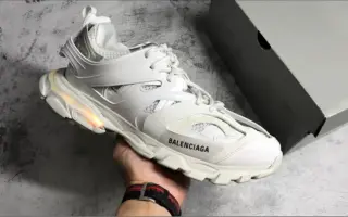 Here's a Great Deal on Track White Grey Red Gray Balenciaga