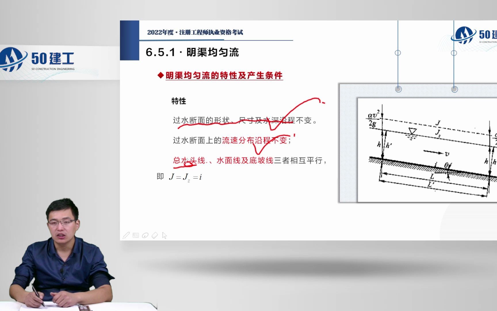 【2022年最新】注册工程师基础第6章ⷦ𕁤𝓥Š›学(6.5ⷦ˜Ž渠恒定流)哔哩哔哩bilibili