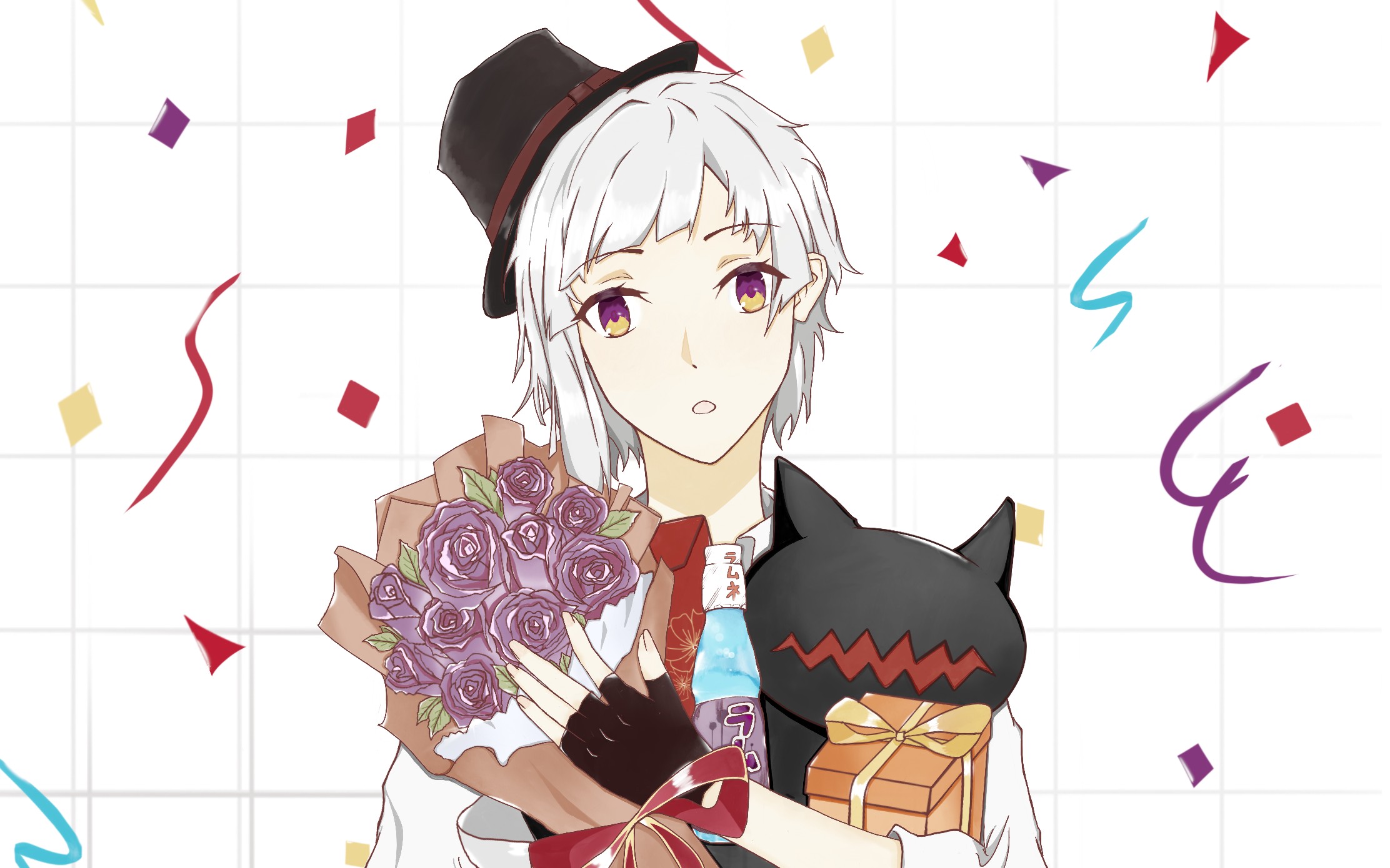 【文豪野犬中岛敦生贺】05/05上色过程(夹带私心cp)_哔哩哔哩_bili