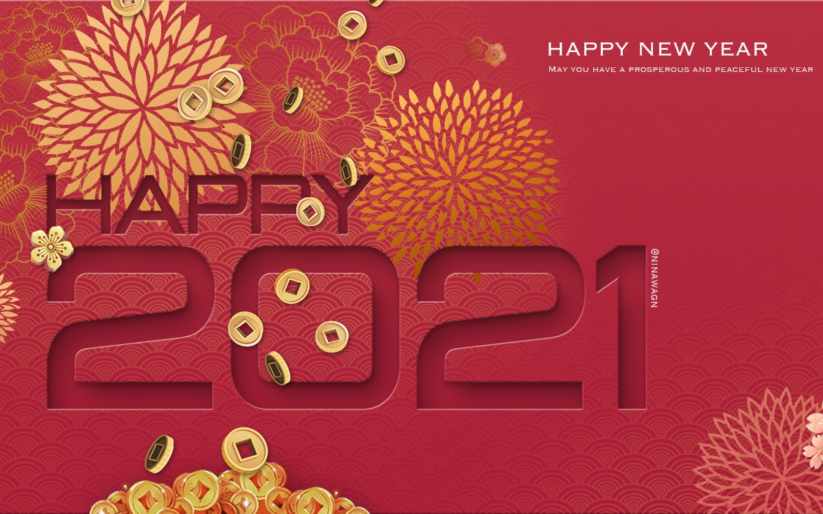 年终于要结束了自己来做新年海报迎接红红火火平安幸福的20201年吧