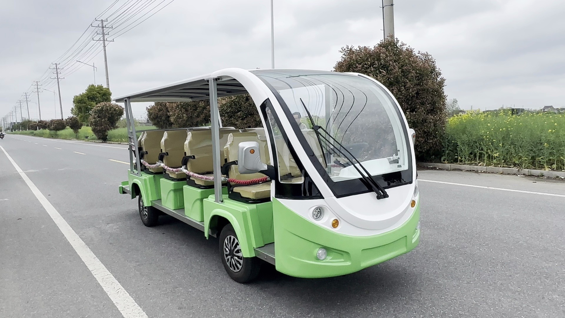 纯电动景观车,观光车新能源景区观光车