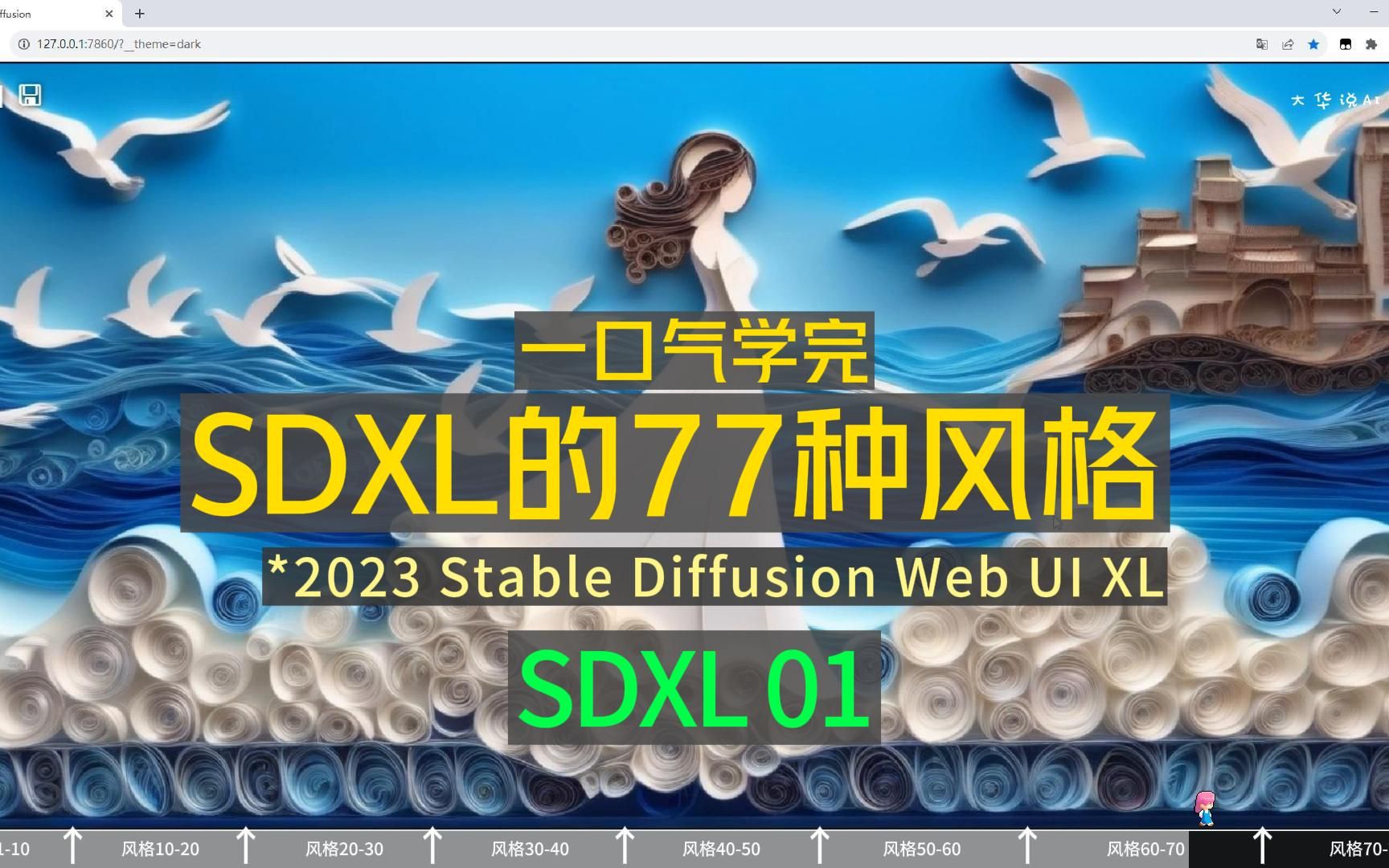 爆肝整理!SDXL的77种风格,一口气看完!【stable diffusion】SDXL01:从兴趣入手,直观的了解SDXL哔哩哔哩bilibili