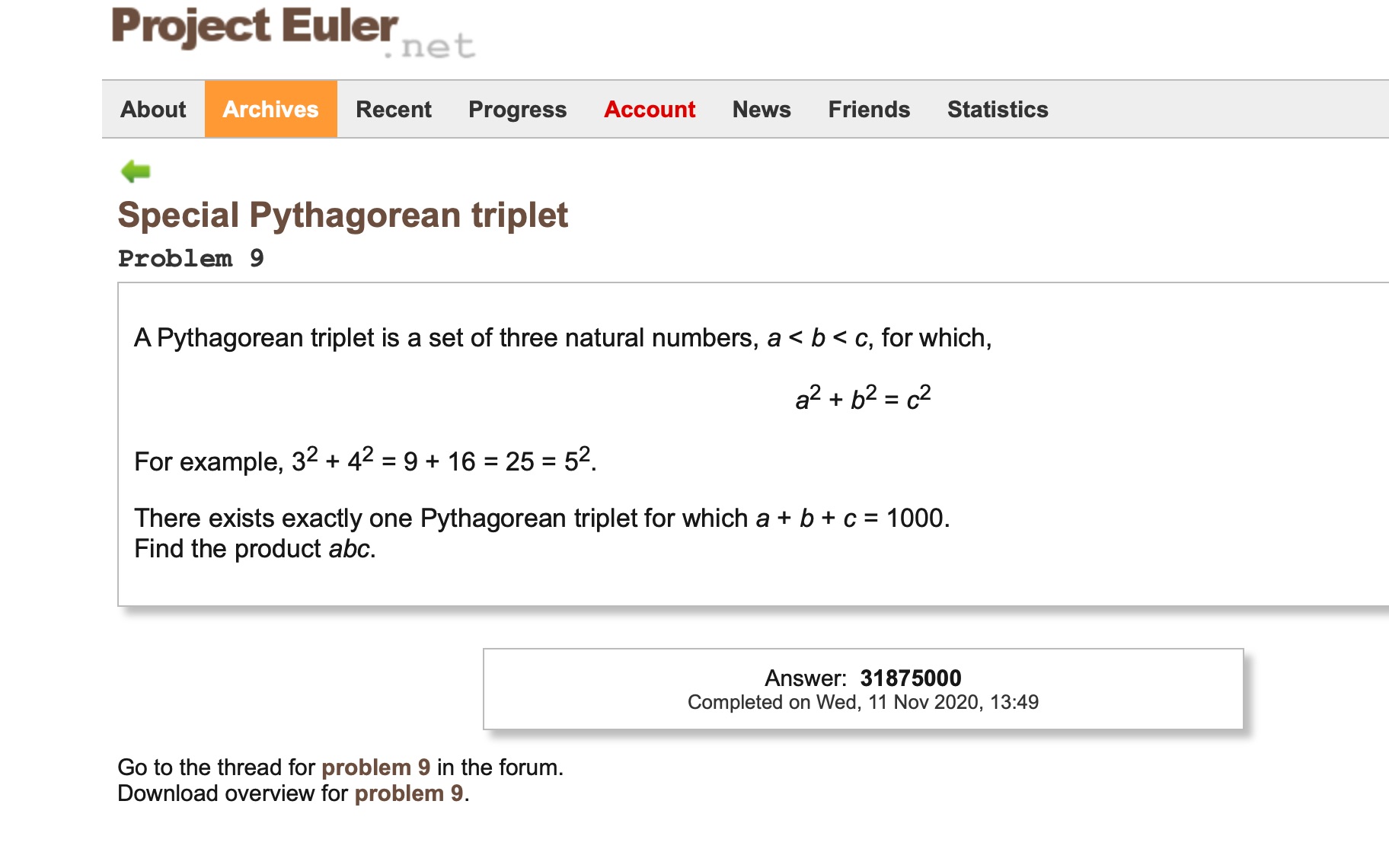 【PE】Special Pythagorean triplet problem 9哔哩哔哩bilibili