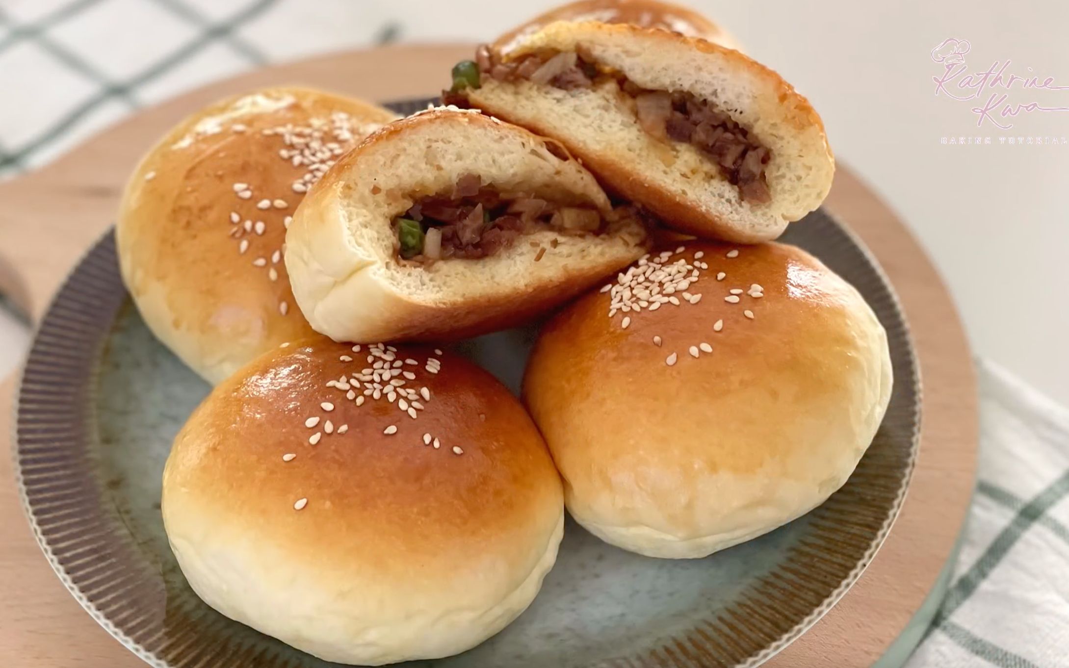 叉烧焗餐包char siew bun_哔哩哔哩 (゜-゜)つロ 干杯~-bilibili