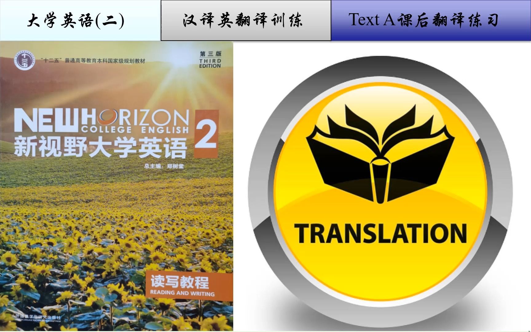 [图]新视野读写2全书Text A课后练习-段落翻译-汉译英汇总