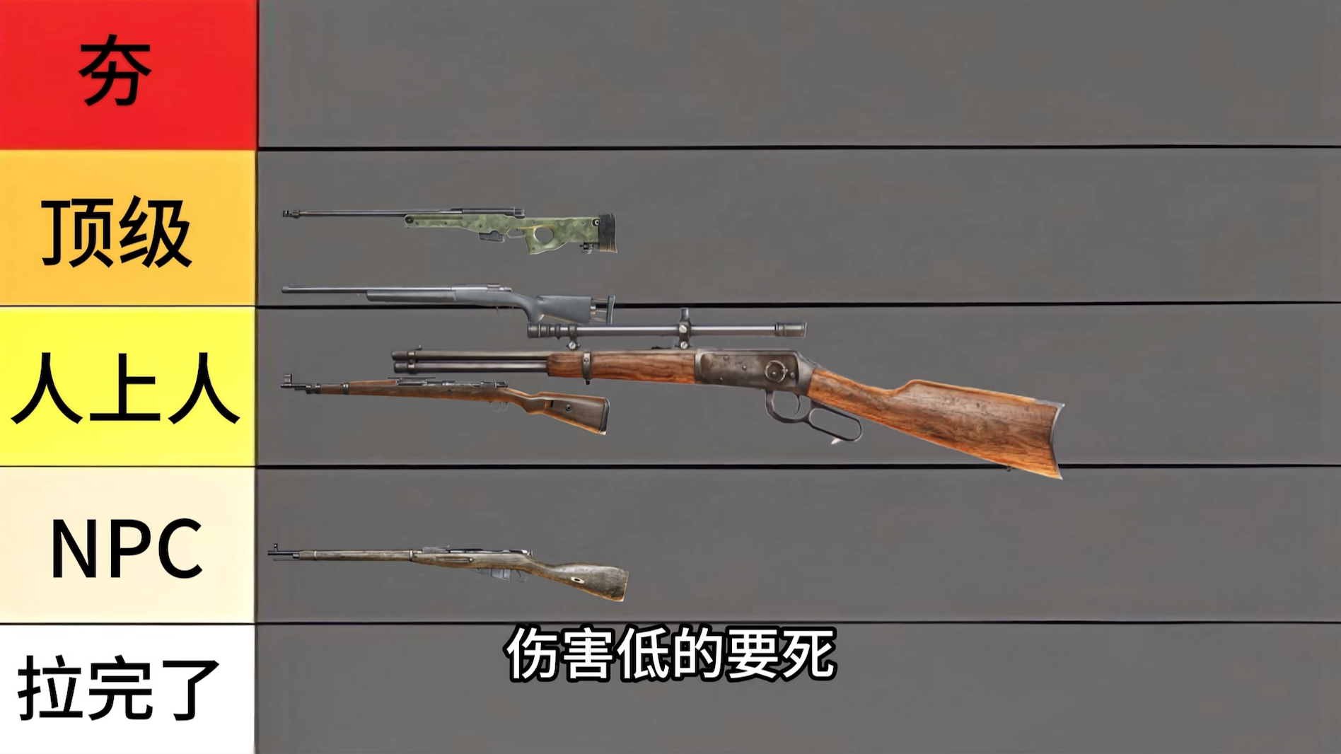 锐评和平精英狙击枪