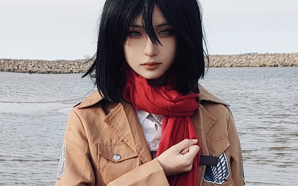 「Cosplay」mikasa哔哩哔哩bilibili