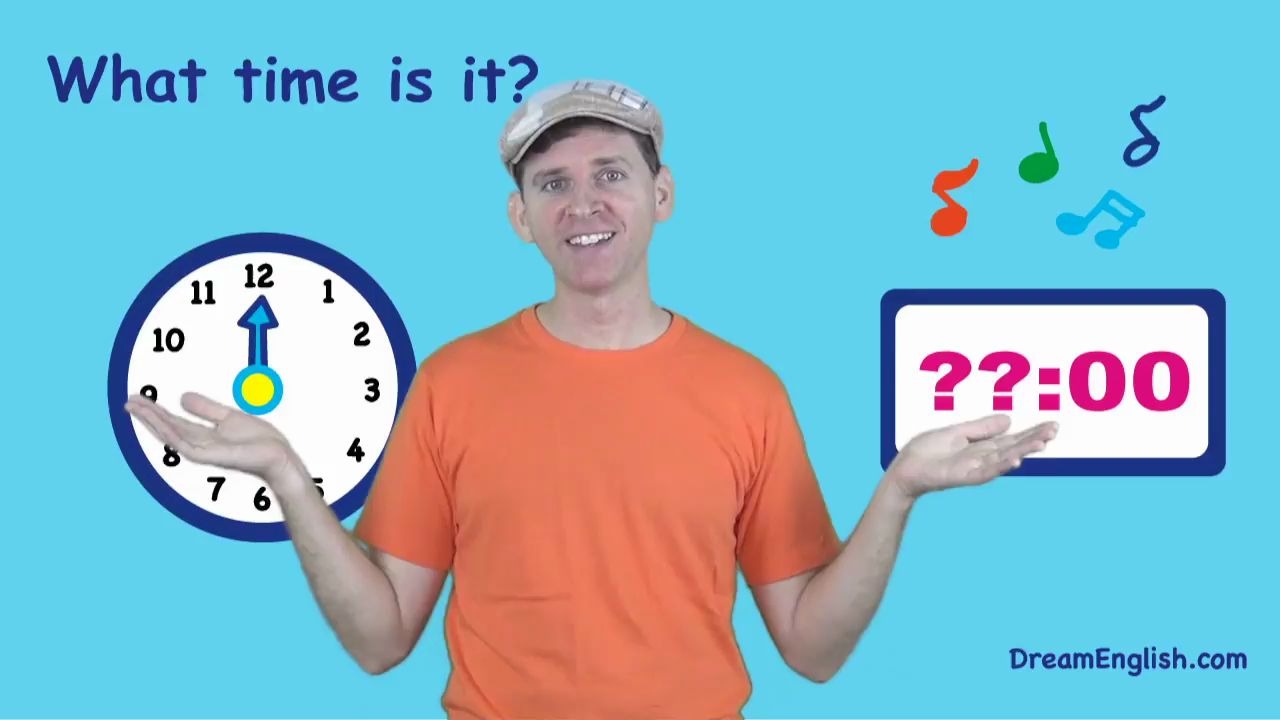 [图]What Time Is It? Song for Kids | Preschool, Kindergarten, Learn English Children