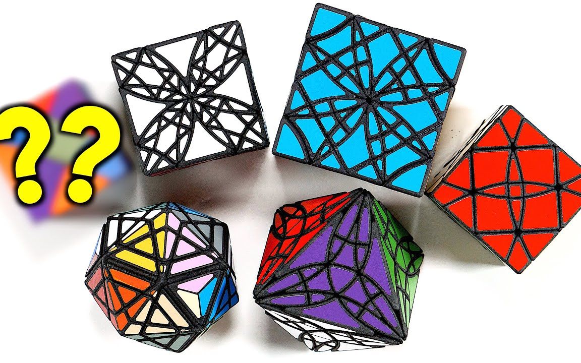 6个mind-bending 3d打印魔方 jrcuber (标题待翻译)_哔哩哔哩 (゜-゜)