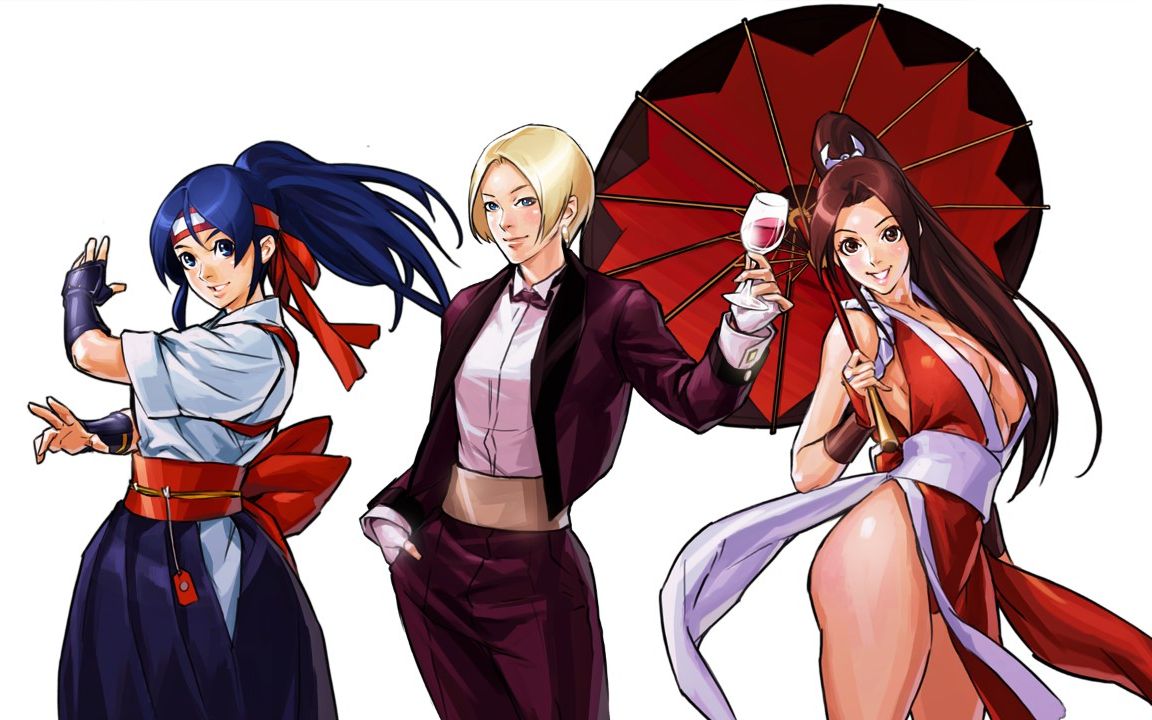 拳皇2002风云再起不知火舞残血用出最美隐藏我ying了