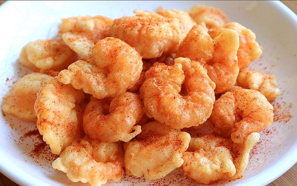 活动作品炸虾仁外酥里嫩鲜香够味十足的下酒菜