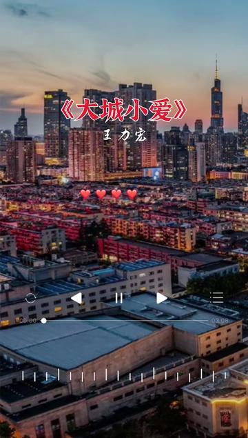 大城小爱#王力宏#完整版 #经典老歌 #情感音乐