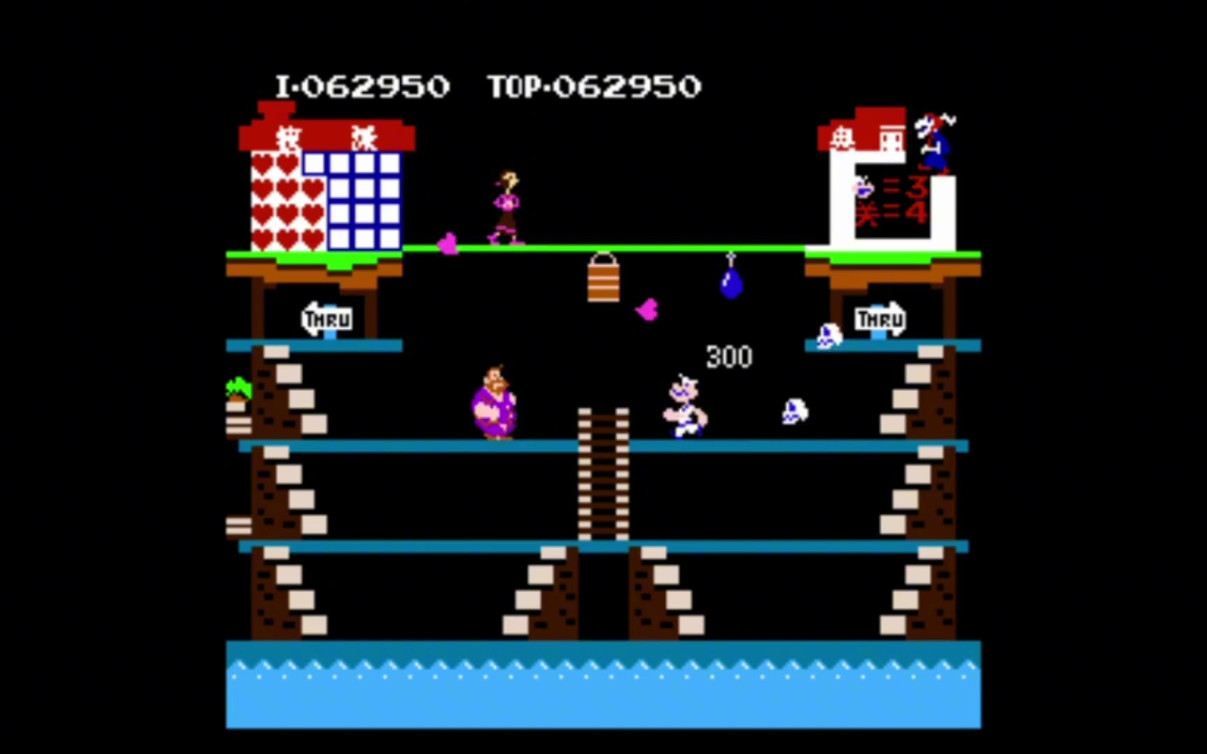 经典fc游戏大力水手通关视频!