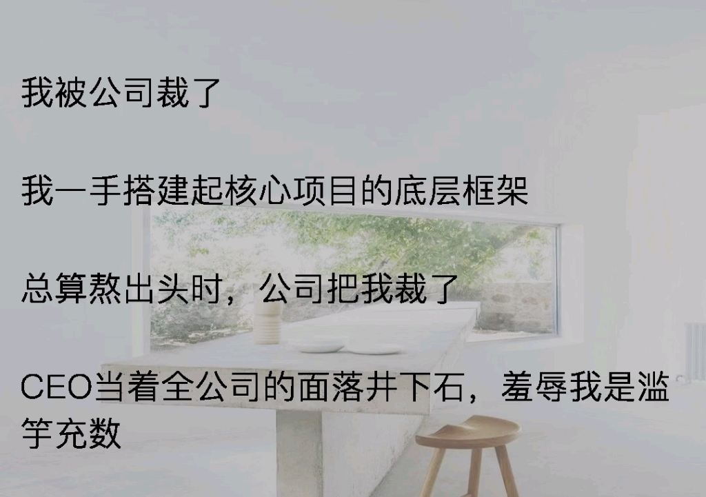 [图]《架构余味》我被公司裁了，在我一手搭建起公司的核心项目的底层框架总算熬出头时