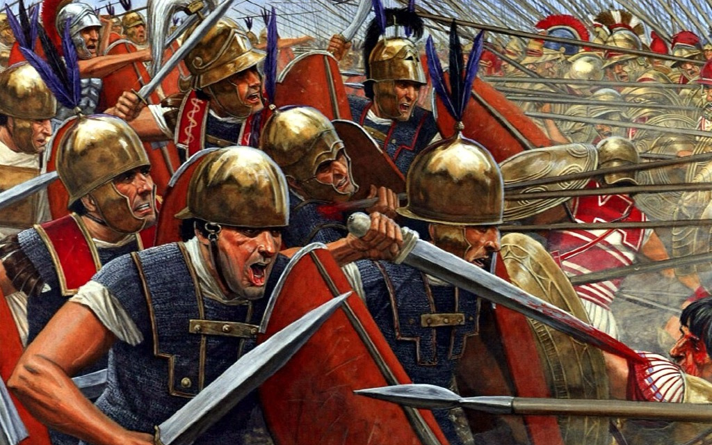 【罗马2 全面战争】罗马军团对战马其顿方阵 彼得那会战_哔哩哔哩 (゜