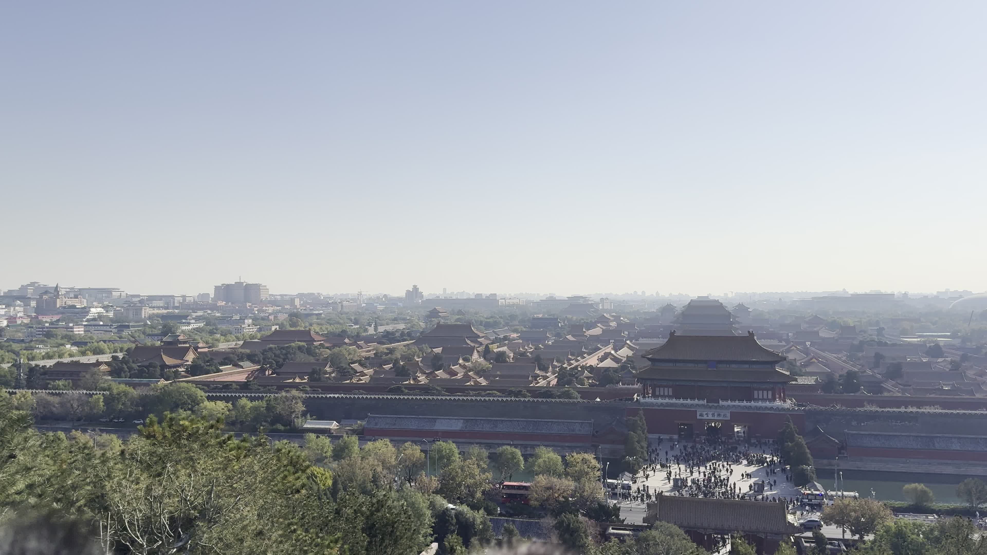 景山公园俯瞰紫禁城全貌