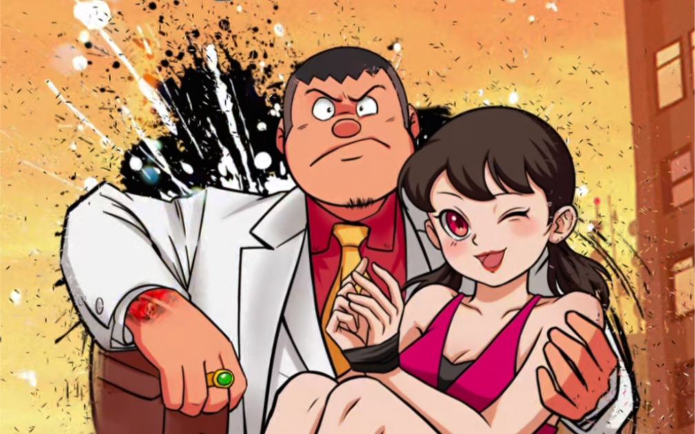 头像设计之总裁胖虎与静香#胖虎 #静香