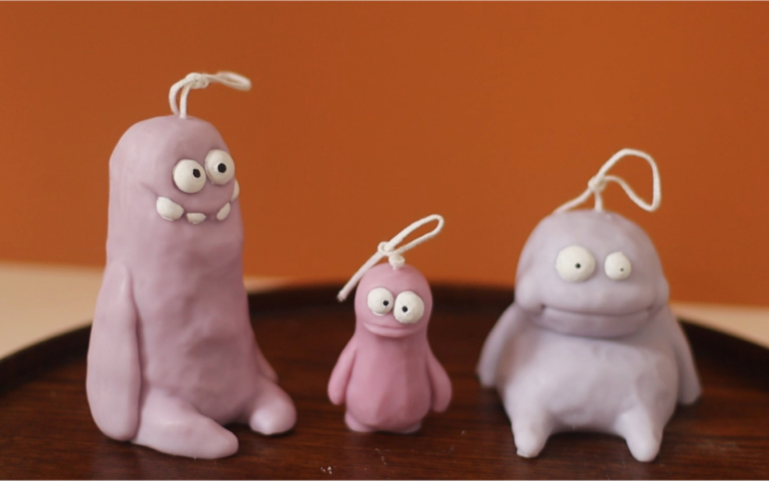 呆萌泥土怪香薰蜡烛制作vlog