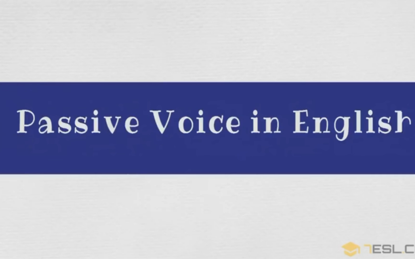 语法学习4 passive voice