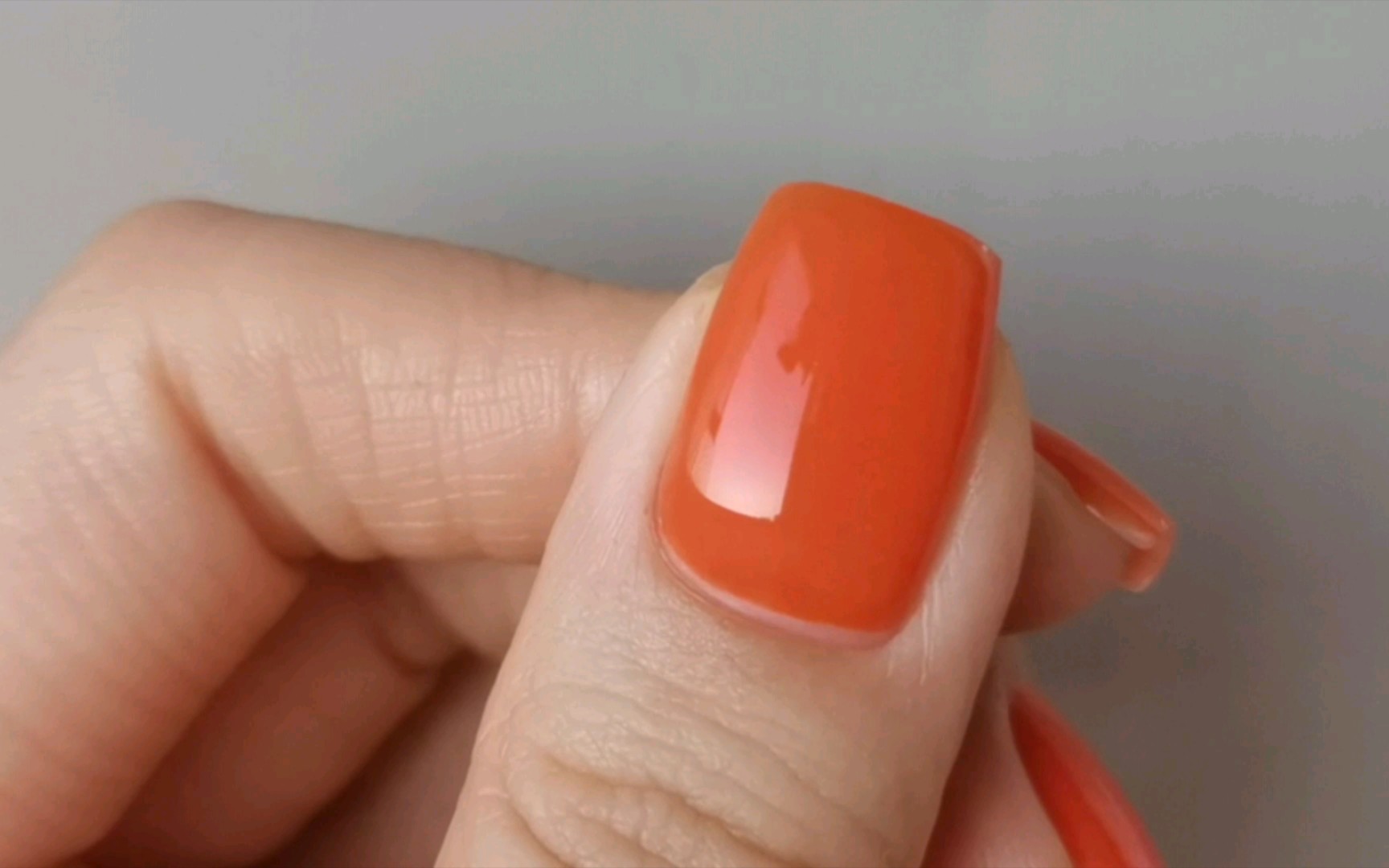 满杯蜜柚,高饱和柑橘橙色指甲油试色