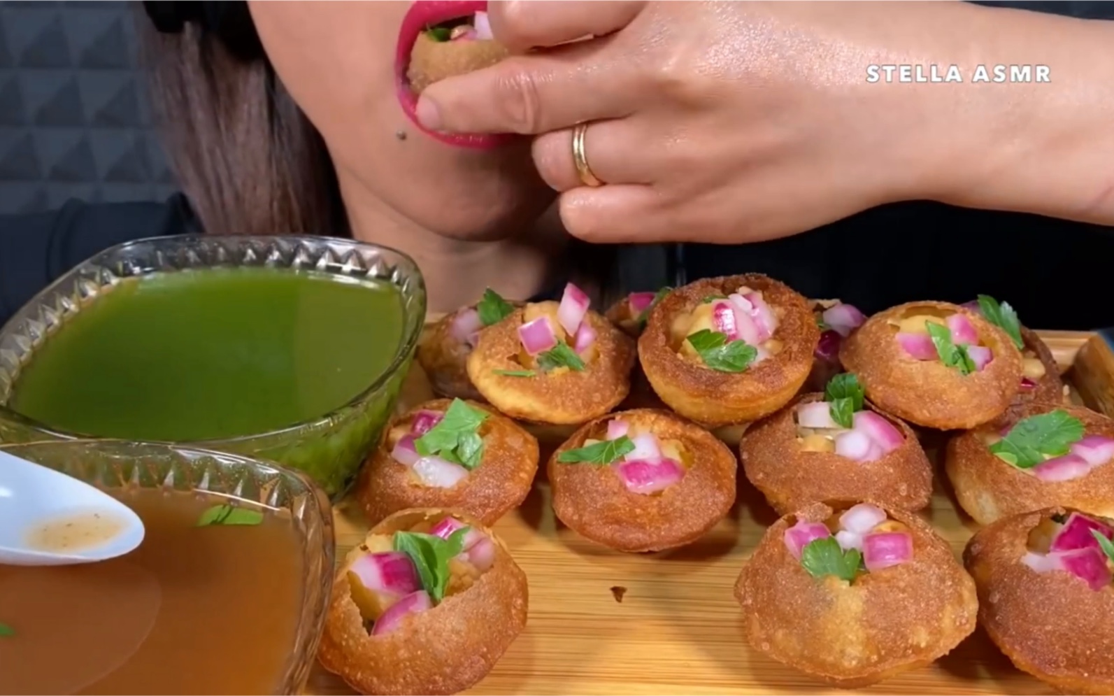 吃播剪多余stella印度特色食物咀嚼音食音吃饭