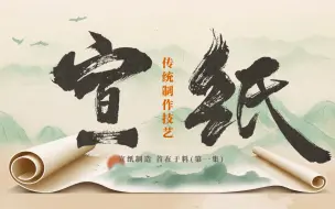 Download Video: 【纪录片】宣纸传统制作技艺 01 宣纸制造 首在于料