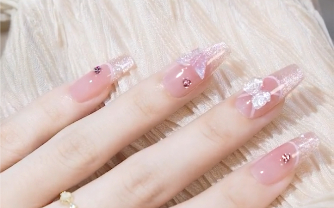 超美的秋色芭蕾美甲展示来啦