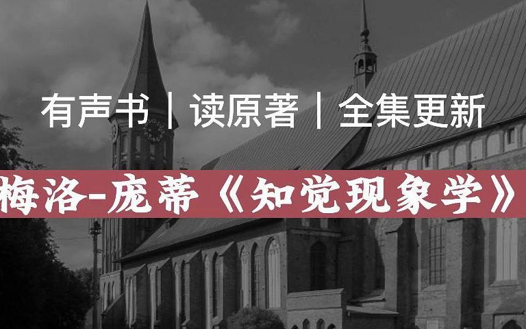 [图]【有声读物】梅洛·庞蒂《知觉现象学》|读原著|有声书|全集|求赞求币