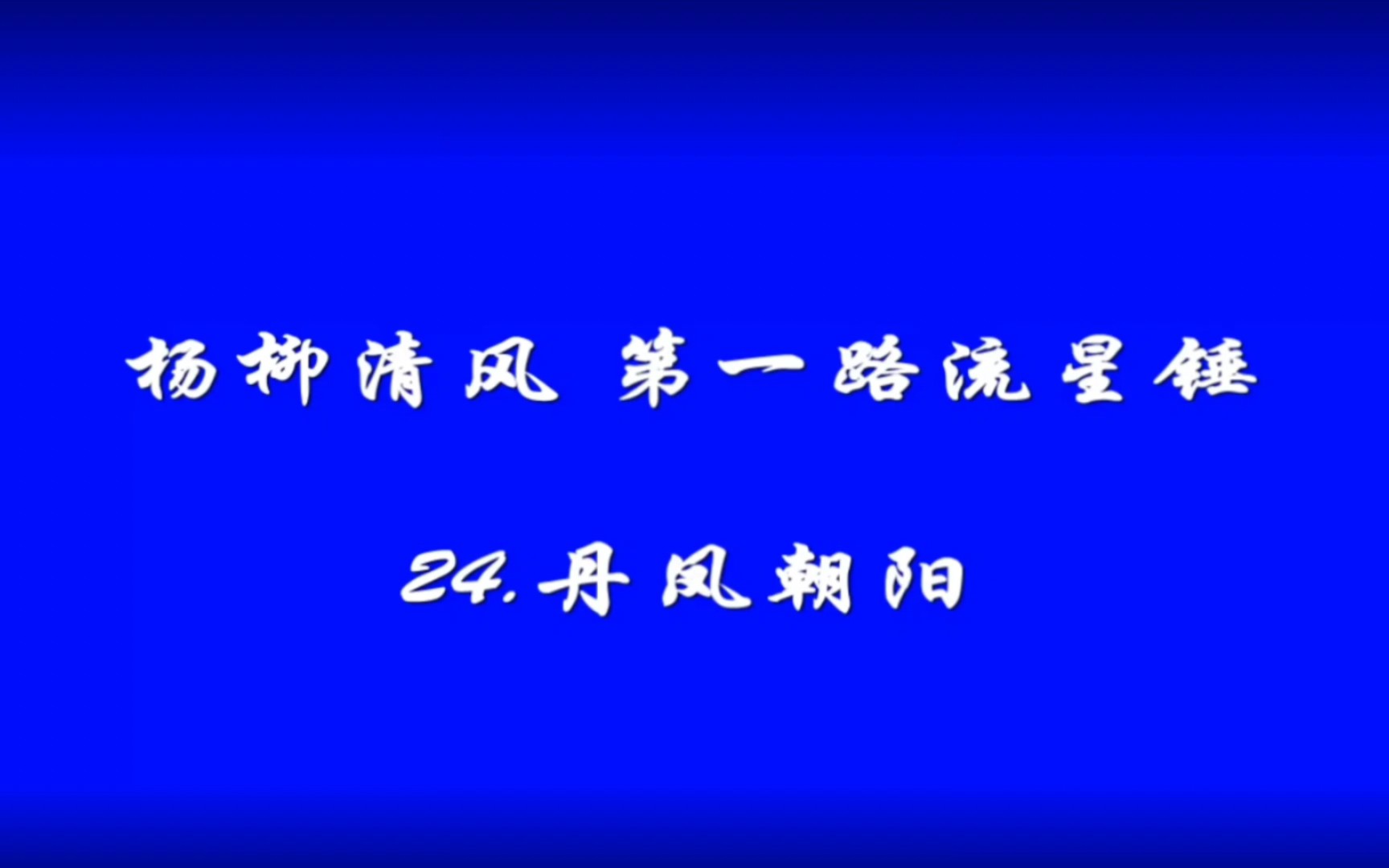 [图]【流星锤教学】24丹凤朝阳