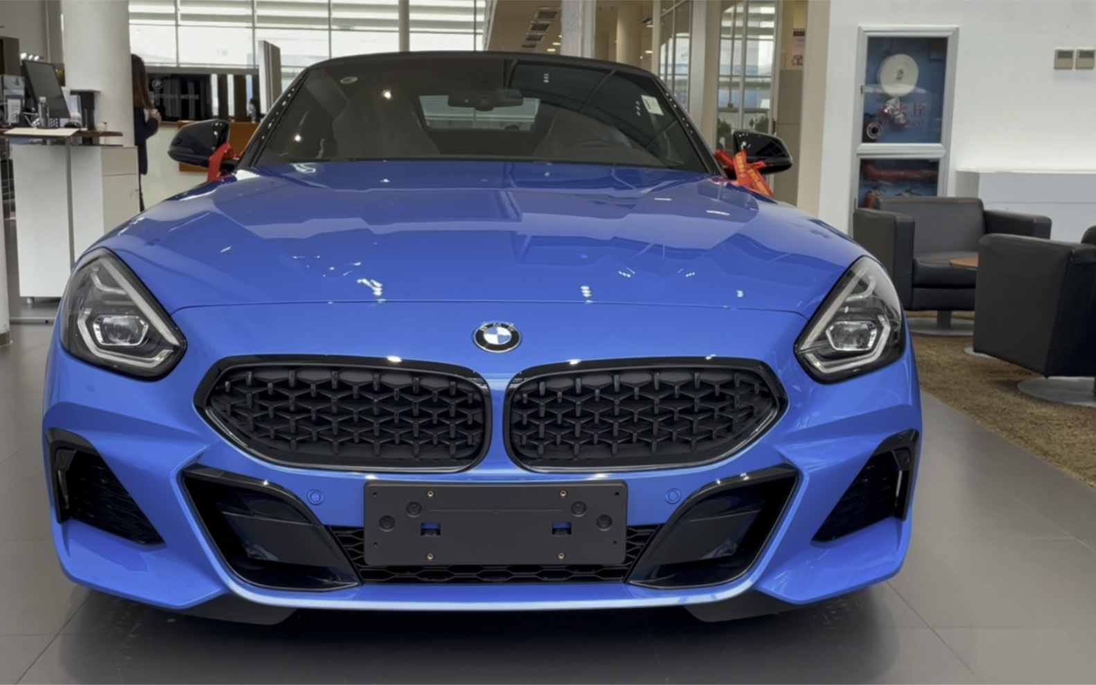 全新bmw z4敞篷跑车 天际蓝,小众车型小众颜色