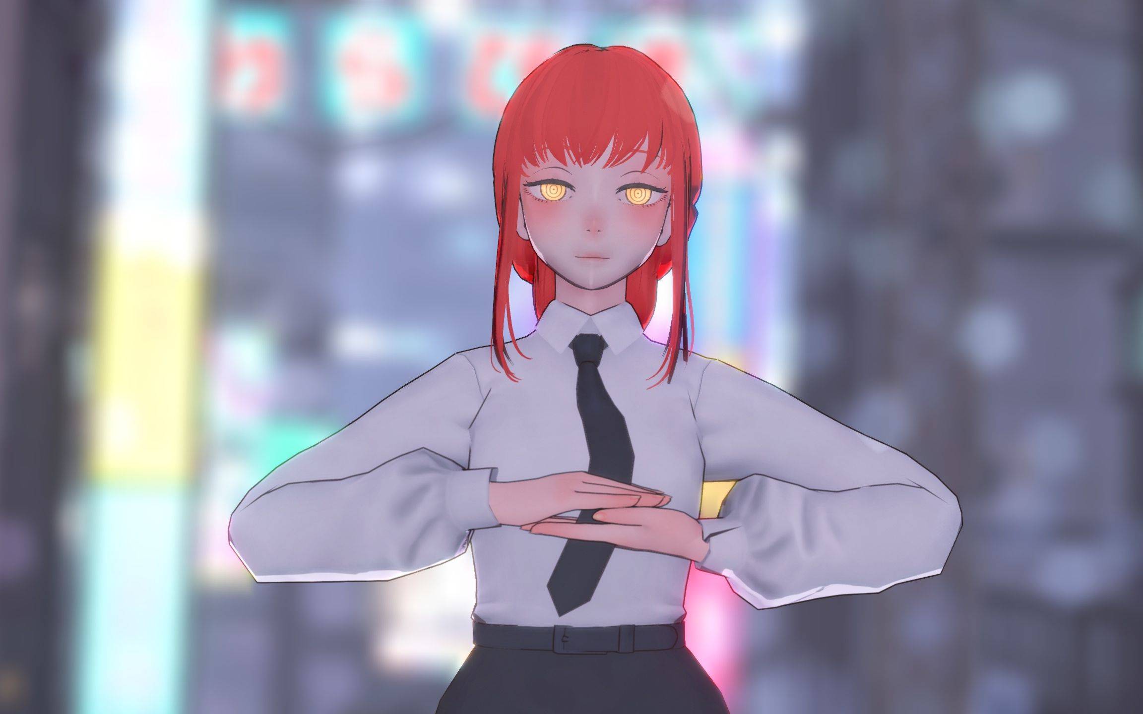 【电锯人mmd】生姜烧肉在跳舞 玛奇玛-不知醉
