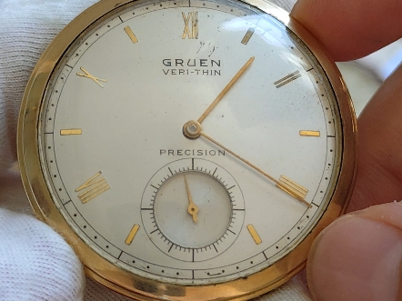 高露云超薄精准款怀表17钻