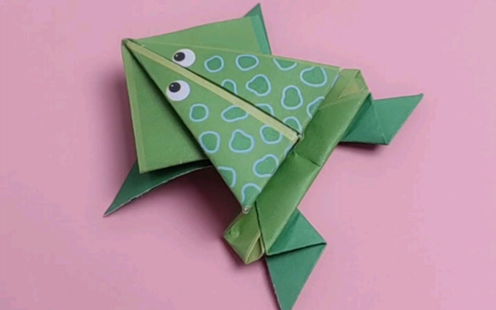 跳跳青蛙折纸图片