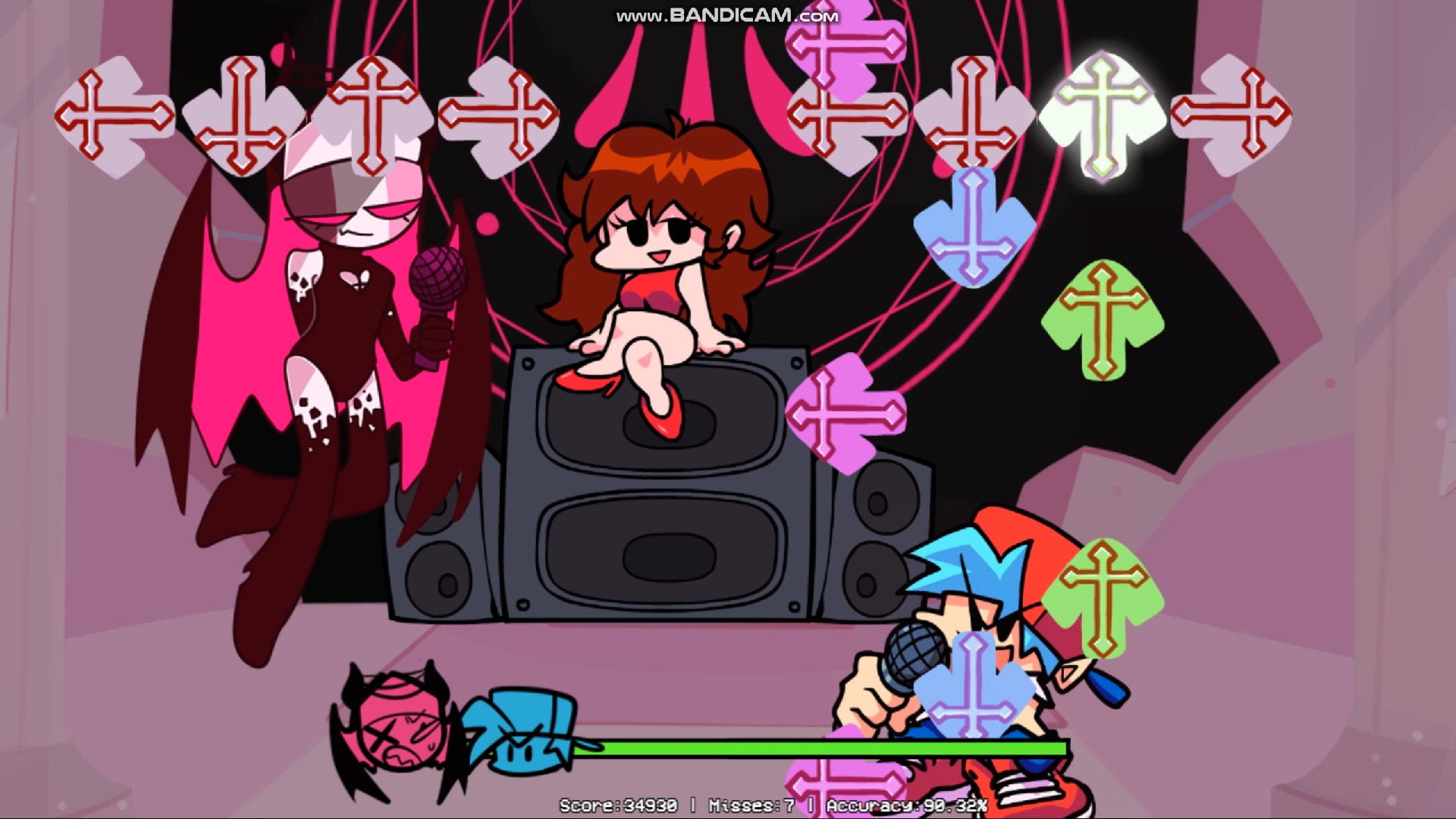 fnf修女模组实机演示(第一条视频说了不是云)