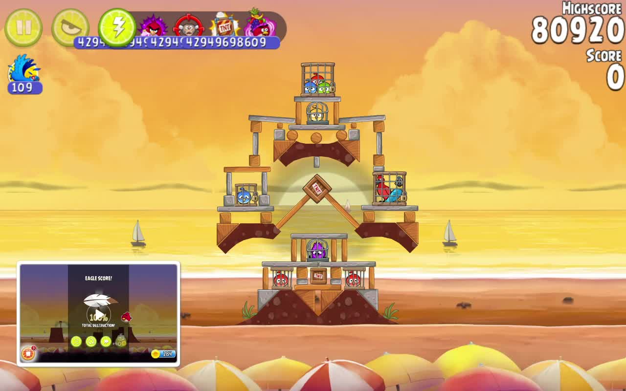 愤怒的小鸟里约热内卢angrybirdsrio神鹰羽毛关卡825