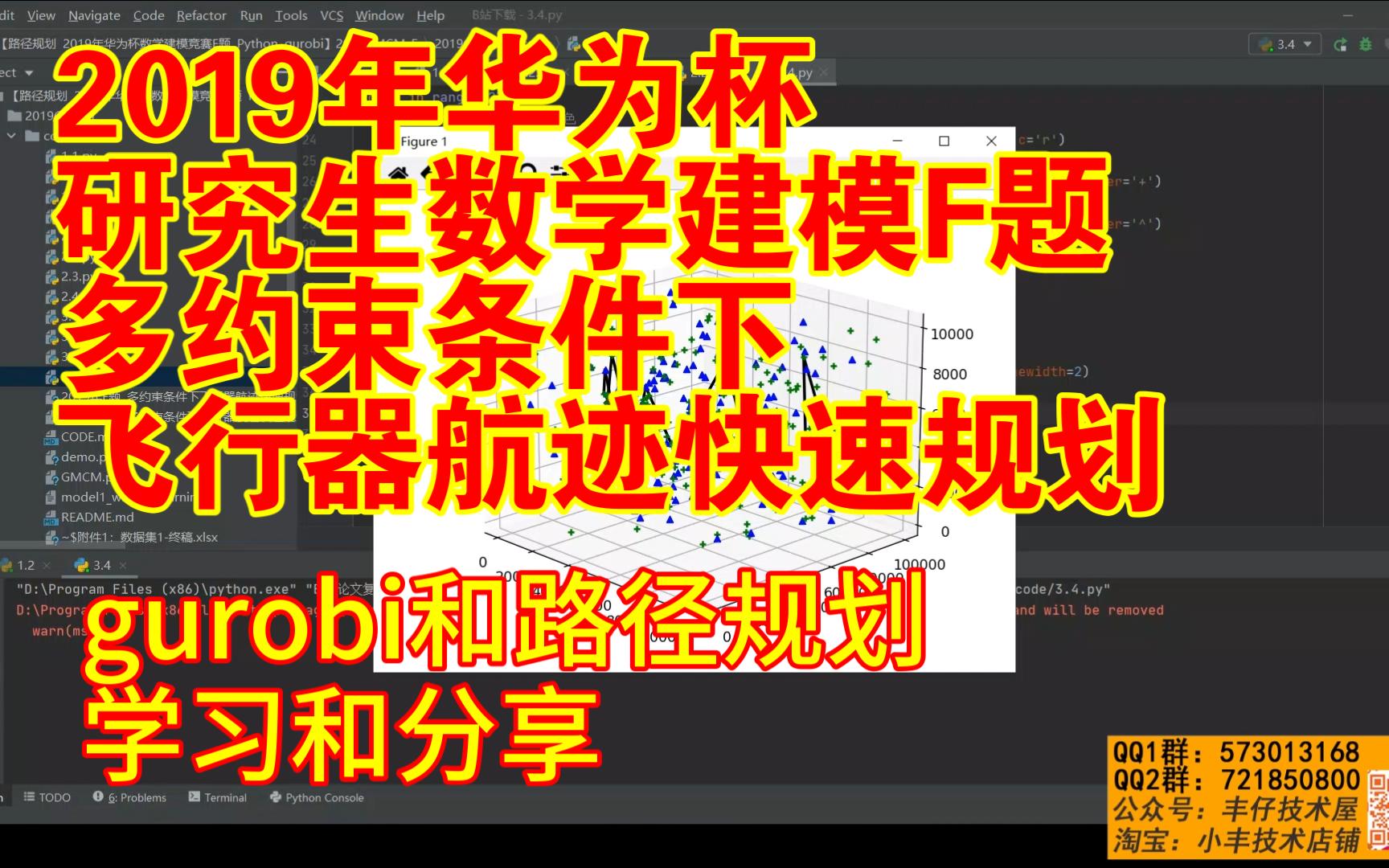 【论文代码复现52】2019年华为杯研究生数学建模比赛F题多约束条件下飞行器航迹快速规划||路径规划和gurobi学习与分享哔哩哔哩bilibili