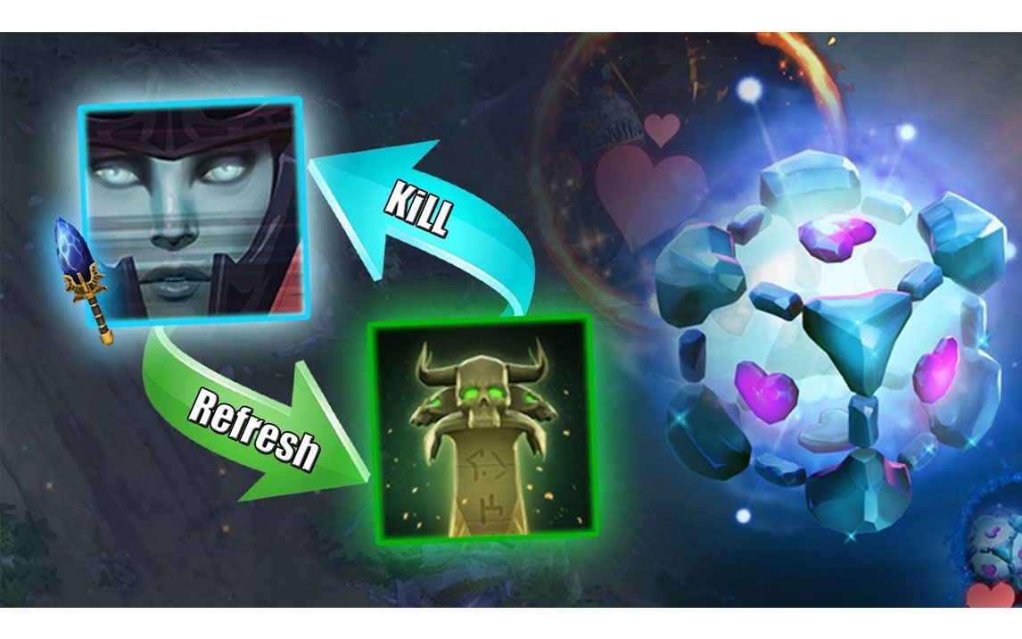 dota2omg模式14级小僵尸模糊墓碑幽魂神灭斩艾欧