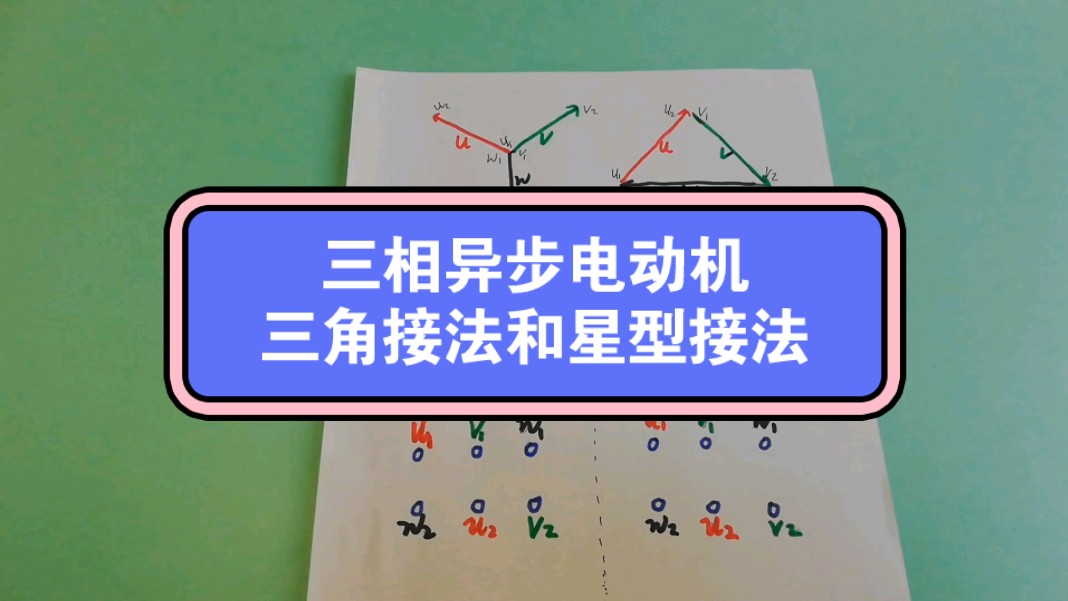 讲解三相异步电动机的星型接法和角型接法,原理和应用.哔哩哔哩bilibili