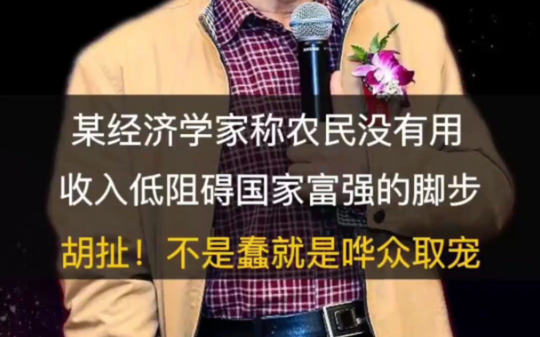 某经济学家称农民没有用,收入低阻碍国家富强的脚步,胡扯!哔哩哔哩bilibili