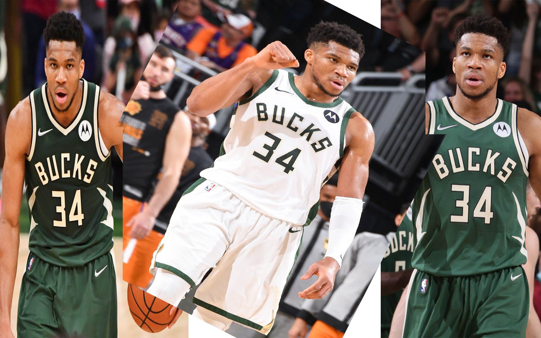 字母哥总决赛连续4场至少20分10篮板且命中率超50%,nba历史第二_哔哩