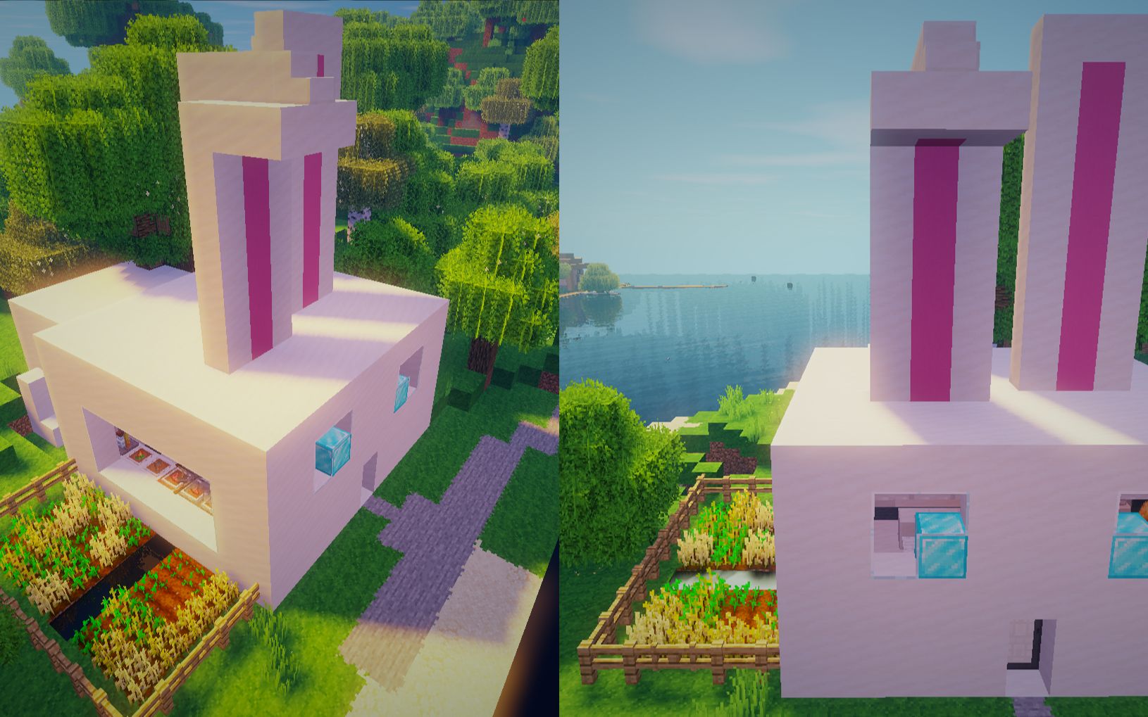 我的世界制作一个可爱的兔子屋