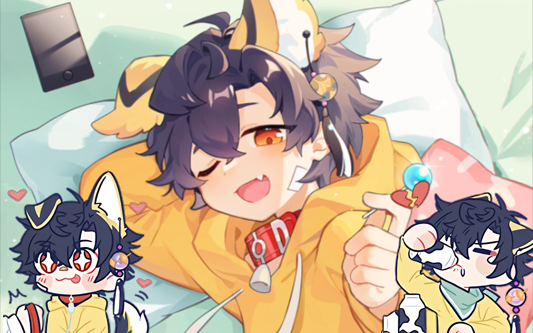 鹿野炙透明表情包头像教学09