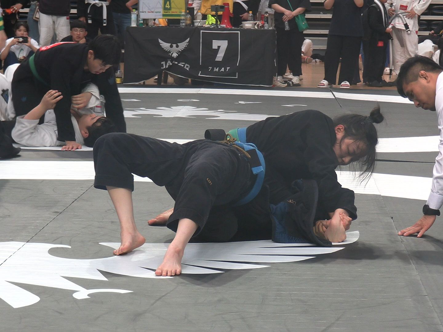 韩国女子巴西柔术蓝带组比赛 jager赛事