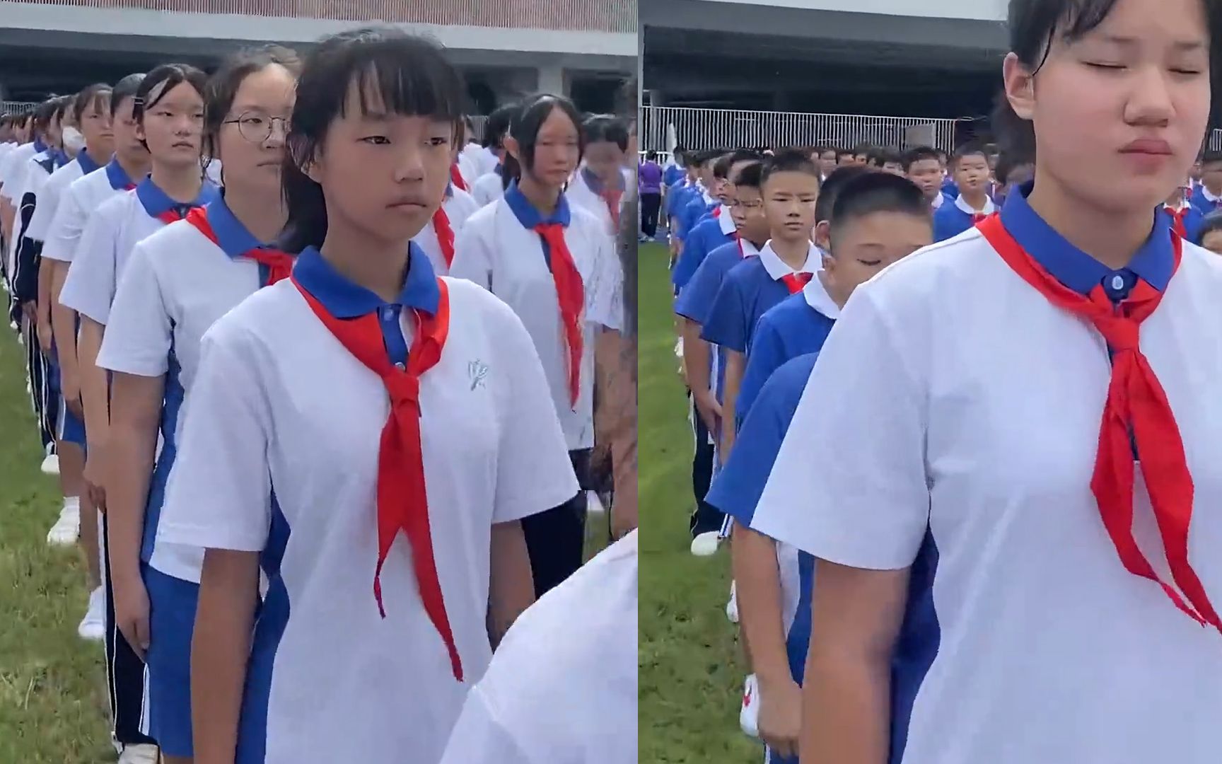 初一男女生身高差距过于明显,女生普遍比男生高出一头,网友看呆