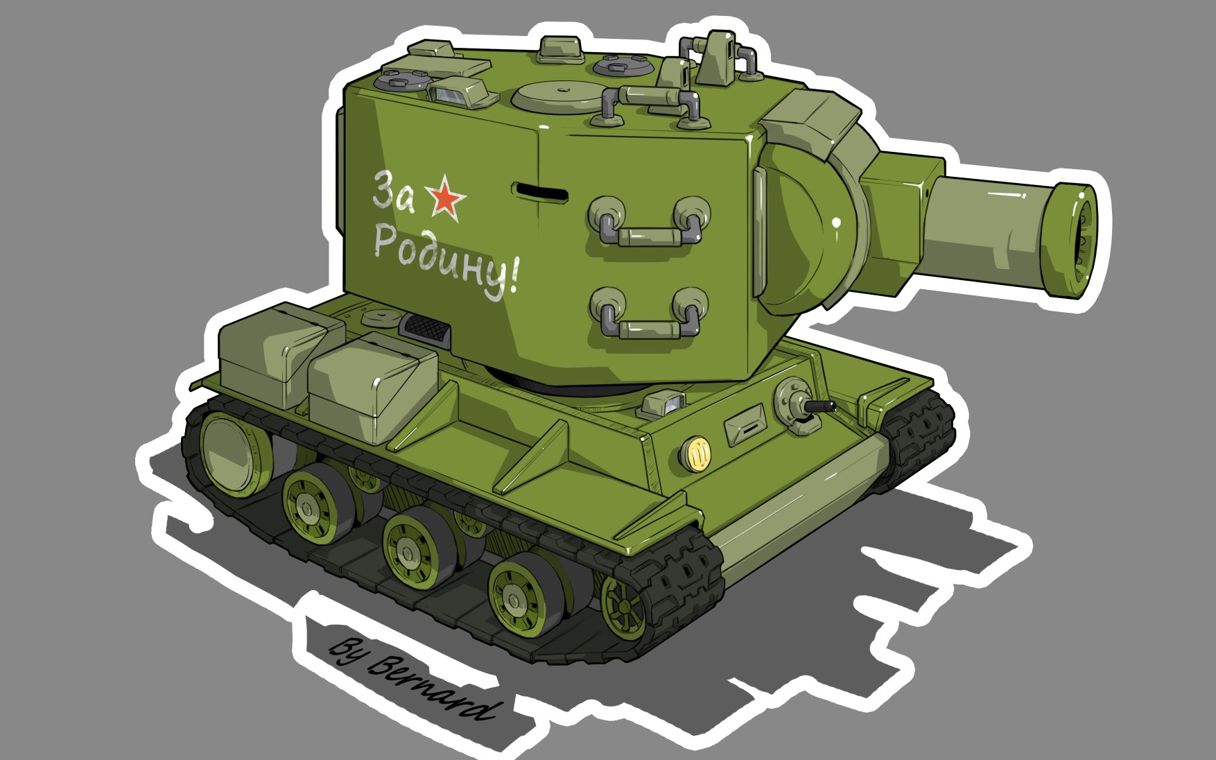 坦克世界 kv2 一炮一个小朋友