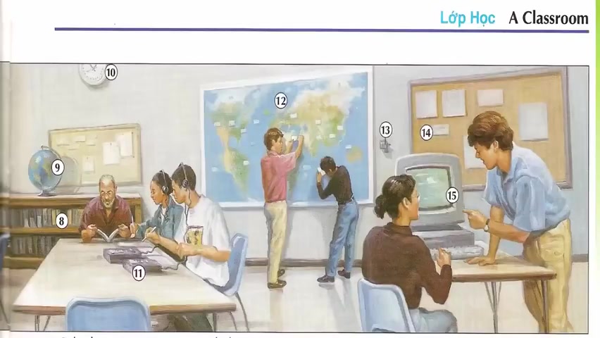 [图]牛津图解词典 图片词典 Oxford picture dictionary (P1. lesson 01 A classroom)