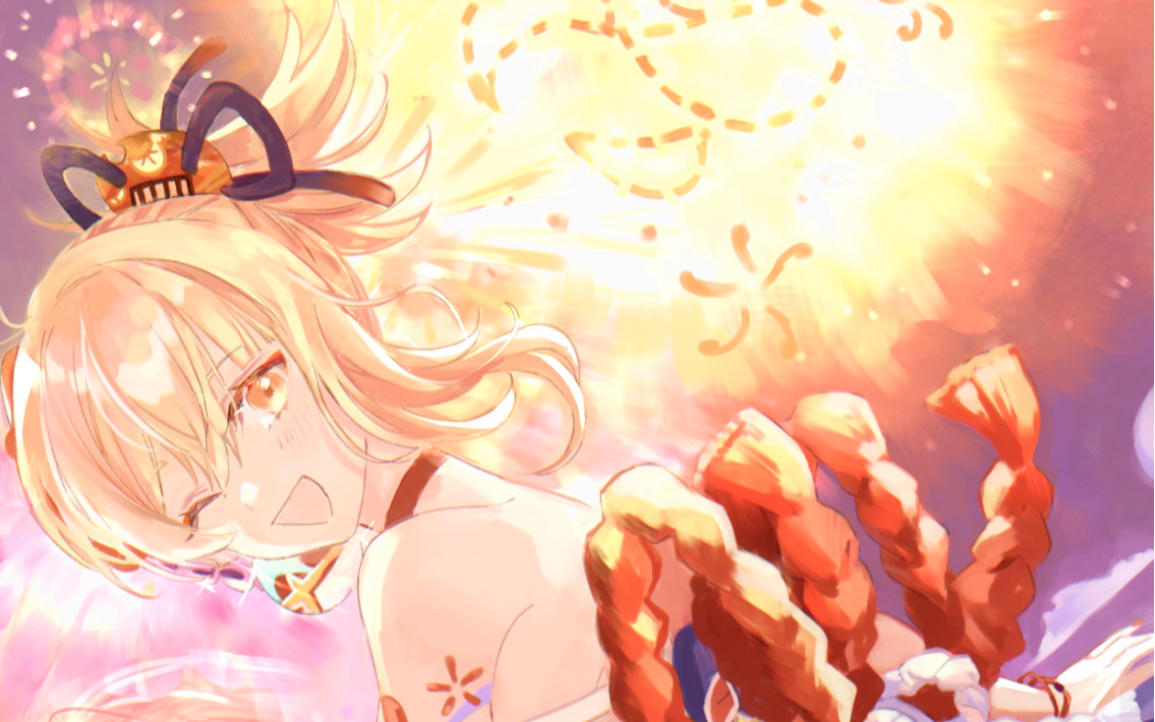 原神美图宵宫宵宫的池子差不多开了祝大家十连双金