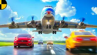 毁灭性的空难事故合集模拟——真实的加特林机枪 VS 各种汽车【beamng.drive车祸模拟器】