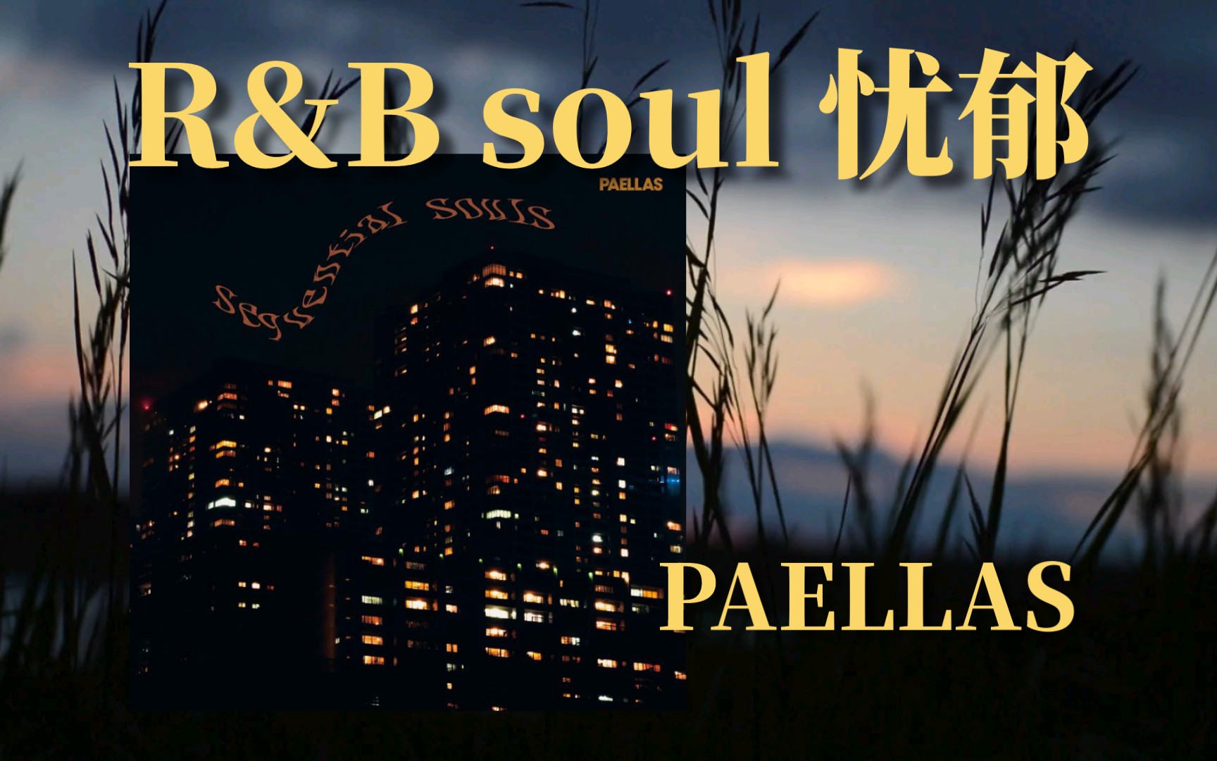 「日本/r&b/soul」超级推荐!都市生活的忧郁和短暂即在其中|Sequential Souls——PAELLAS哔哩哔哩bilibili